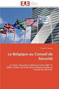 La belgique au conseil de sécurité