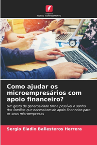 Como ajudar os microempresários com apoio financeiro?