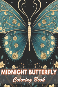 Midnight Butterfly Coloring Book