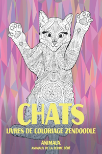 Livres de coloriage Zendoodle - Animaux de la ferme bébé - Animaux - Chats