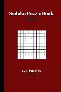 Sudoku Puzzle Book Hard 240 Puzzles Volume 1
