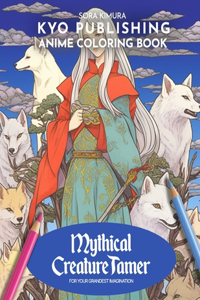 Anime Coloring book Mythical Creature Tamer
