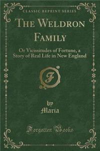 The Weldron Family: Or Vicissitudes of Fortune, a Story of Real Life in New England (Classic Reprint)