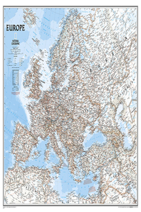 Europe Classic, Enlarged &, Laminated