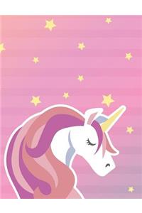Composition notebook Unicorn Pink