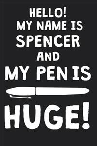 Hello! My Name Is SPENCER And My Pen Is Huge!