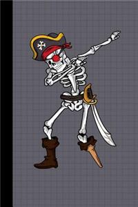 Dabbing Skeleton Pirate Journal Notebook