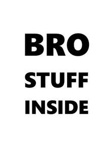 Bro Stuff Inside School Composition Book Black Font On White Design