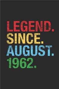 Legend Since August 1962