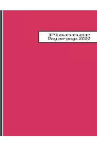 Day per page planner 2020