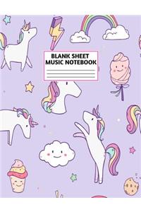 Blank Sheet Music Notebook