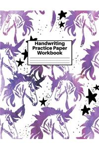 Handwriting Practice Paper Workbook