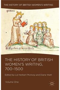 History of British Women's Writing, 700-1500