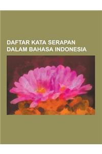 Daftar Kata Serapan Dalam Bahasa Indonesia