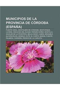 Municipios de La Provincia de Cordoba (Espana)