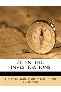 Scientific Investigations