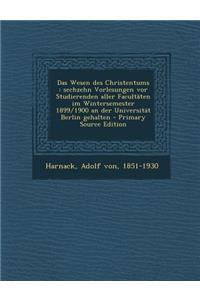 Das Wesen Des Christentums