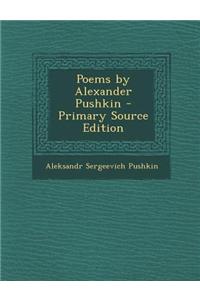 Poems by Alexander Pushkin