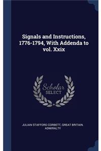 Signals and Instructions, 1776-1794, With Addenda to vol. Xxix