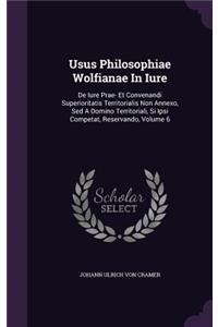 Usus Philosophiae Wolfianae in Iure