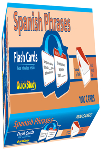 Spanish Phrases Flash Cards (1000 Cards)