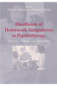 Handbook of Homework Assignments in Psychotherapy