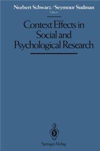 Context Effects in Social and Psychological Research