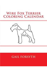 Wire Fox Terrier Coloring Calendar