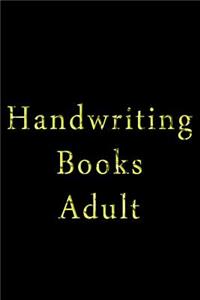 Handwriting Books Adult