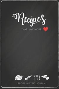 Recipe's That I Like Most