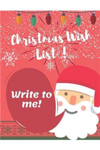 Christmas Wish List - Dear Santa - Letter to Santa