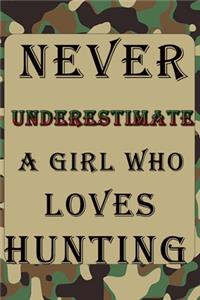 Never Underestimate A Girl Who Loves HUNTING