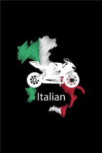 Sportbike Motorcycle Italy Map Art Gif