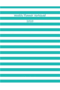 Weekly Planner Notepad 2020: 2020 Year At A Glance And Vertical Dated Pages for Men and Women - Great Gift Idea