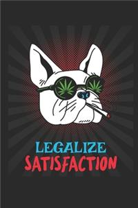 smoking french bulldog . legalize satisfaction