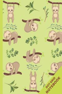 Sloths Dot Grid Notebook