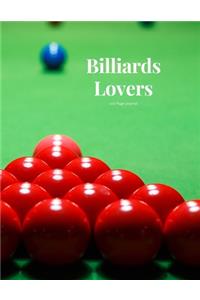 Billiards Lovers 100 page Journal