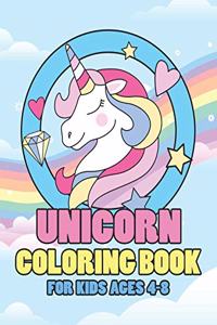 Unicorn Coloring Book for Kids Ages 4-8