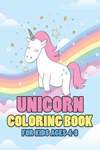 Unicorn Coloring Book for Kids Ages 4-8