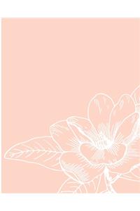 Peach & Flowers Notebook