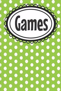 Polka Dot Paper Games Activity Book for Kids