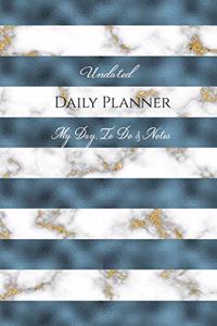 Undated Daily Planner - My Day, To Do, Meals & Notes