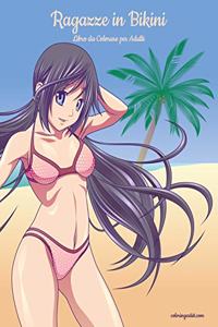 Ragazze in Bikini Libro da Colorare per Adulti