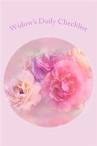 Widow's Daily Checklist: (widow Journal, Self-Care Checklist, Planner, Diary, 6x9, 150 Pages)