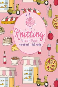 Knitting Graph Paper Notebook - 4