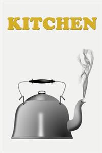 Kitchen: Kitchen Notebook - Unlined Journal Notebook, 100 pages, Cream paper, 6 x 9 inches