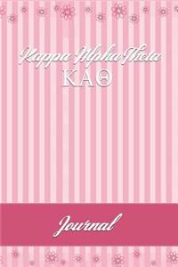 Kappa Alpha Theta: Line Ruled Sorority Girls Journal - Great Present for Big or Lil Sister
