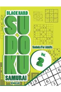 Black Hard Sudoku Samurai Vol.2