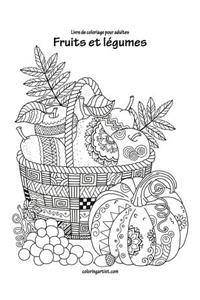 Livre de coloriage pour adultes Fruits et légumes 1