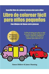 Sencillo libro de colorear preescolar para niños